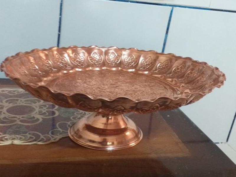 میوه خوری مسی سفید؛ سایز مختلف مدل متنوع آبکاری shiny