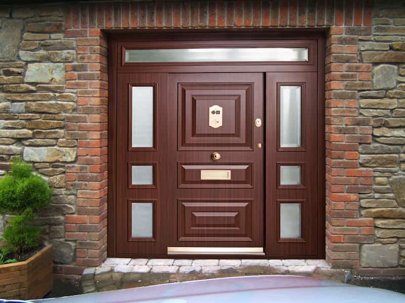 درب ضد سرقت ترک کرمانشاه؛ فلز چوب  2 رنگ سفید قهوه ای دوام بالا Iran