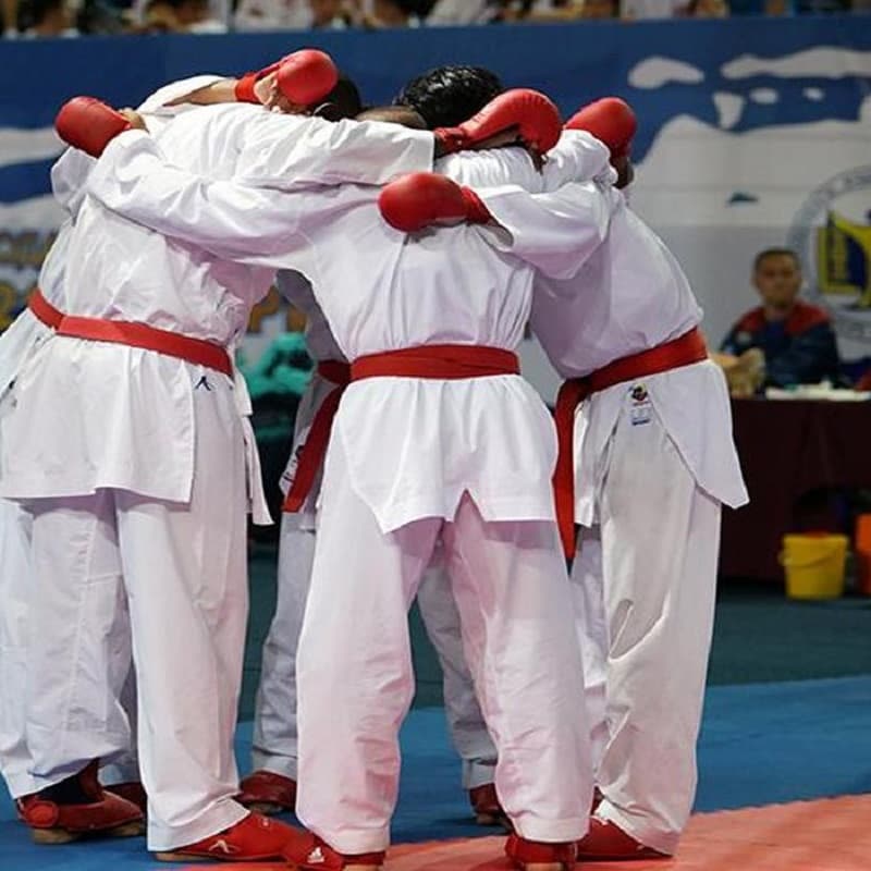 لباس ورزش کیوکوشین؛ لنین کتان کشمیر ژرسه سایز (XXL XL L) سفید