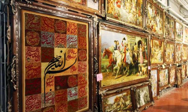 تابلو فرش برجسته تبریز؛ دستباف طرح پیچیده دکوراسیون خانه Tabriz