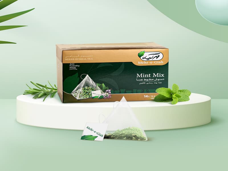 دمنوش نعنا مهرگیاه؛ طبع گرم خشک 50 عددی مناسب معده