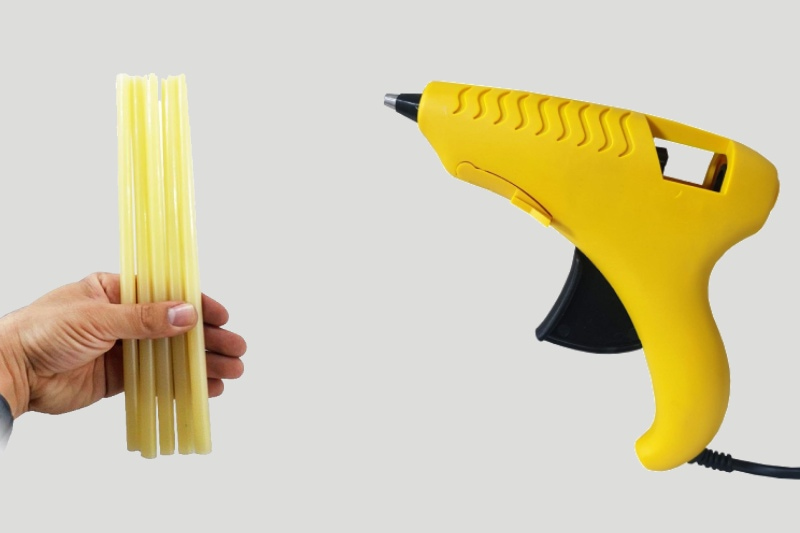 چسب حرارتی صنعتی زرد؛ کاغذ پلاستیک چرم فلز مقاومت استحکام بالا (27*7 سانتی متر)