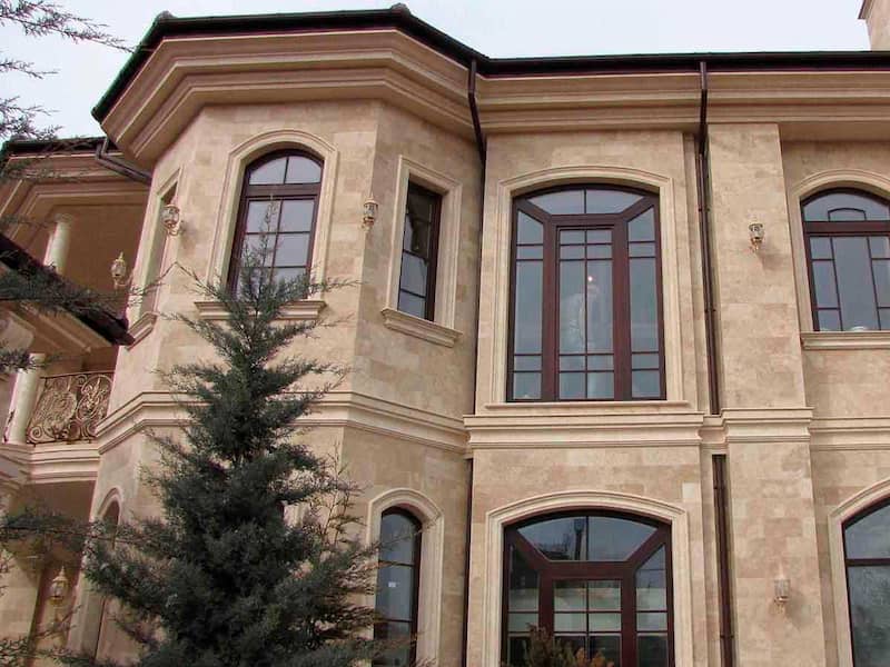 سنگ ساختمانی گندمک؛ گرانیتی رسوبی نما داخلی خارجی صاف Gandmak