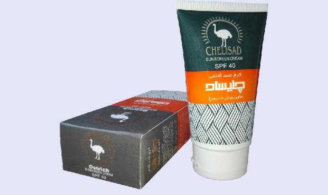 روغن شترمرغ ضد آفتاب؛ جامد سفید آبرسان قوی کلاژن ساز (امگا 3 9)