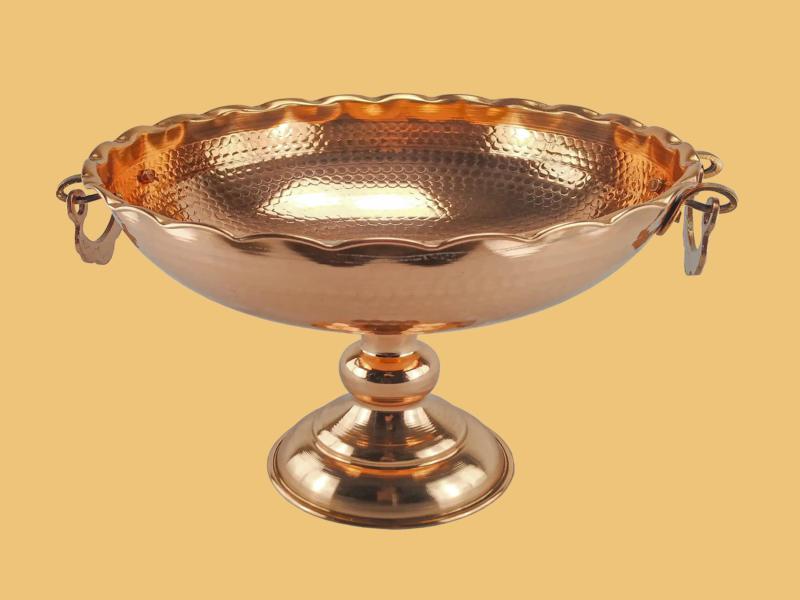 میوه خوری مسی پایه دار؛ مقاوم کیفیت بالا ابعاد متنوع Iran