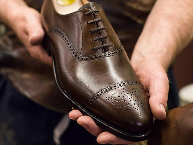 چرم شتر اصل؛ قهوه ای ضد آب استحکام بالا کفش کیف jacket