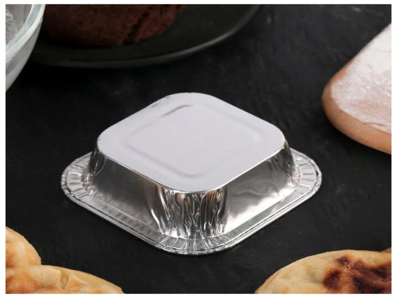 ظروف یکبار مصرف آلومینیومی پارسیان؛ بهداشتی 2 نوع مربعی مستطیلی