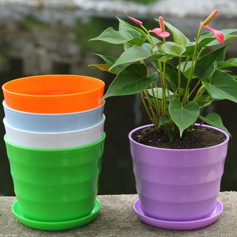 گلدان پلاستیکی مستطیل خیلی بزرگ؛ سفالی مقاوم انعطاف پذیر Plastic pot