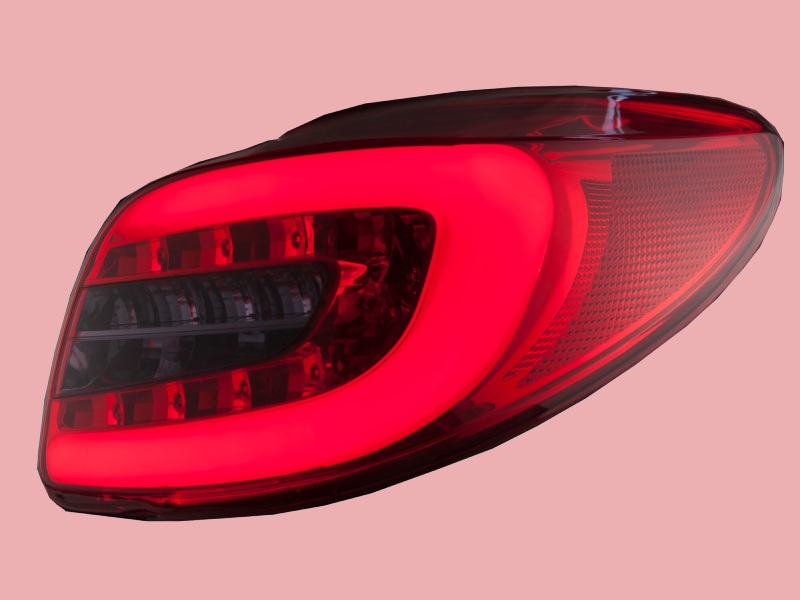 لامپ چراغ خطر 206؛ استاندارد طلق قرمز نصب آسان Fabric