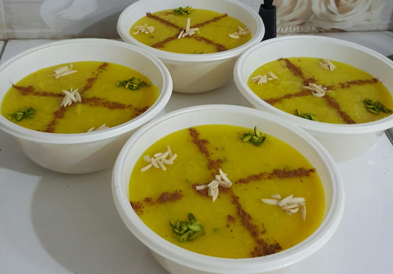 ظروف یکبار مصرف برای شله زرد؛ شفاف 3 جنس کاغذی پلاستیکی آلومینیوم