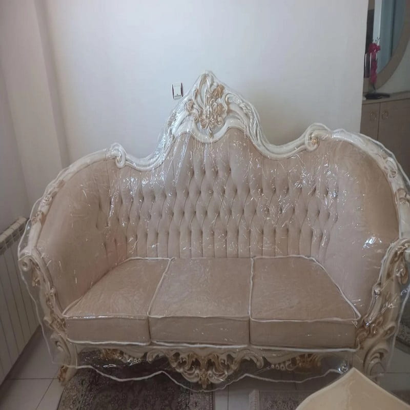 نایلون کاور مبل؛ نرم ژله ای مقاوم 2 مدل شفاف براق