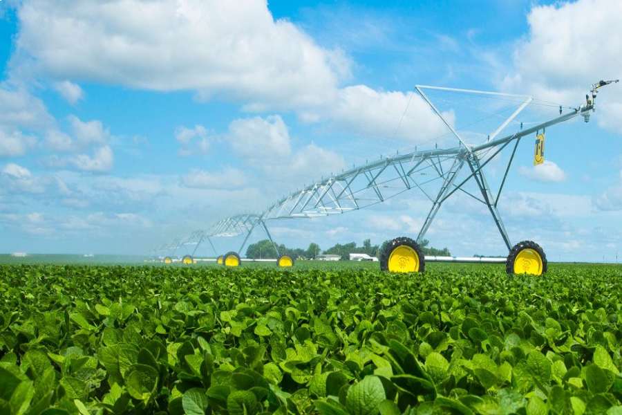 دستگاه آبیاری سنترپیوت (دوار مرکزی) لوله گالوانیزه 0/75 اسب بخار Center Port