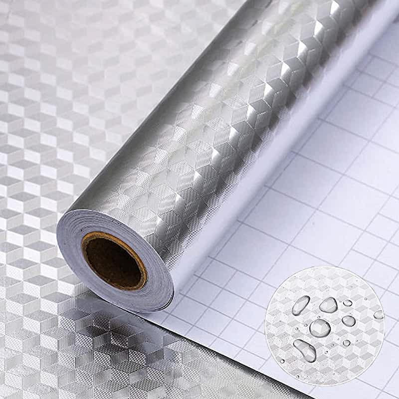 فویل آلومینیوم چسبی (زرورق) آشپزخانه رویه ای مقاوم عدم نفوذپذیری رطوبت