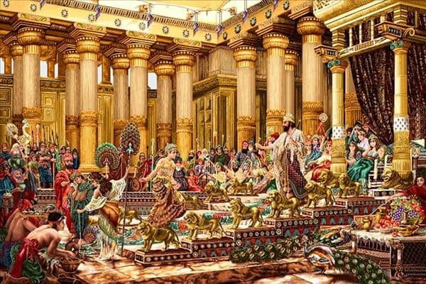 تابلو فرش هخامنشی؛ ریز بافت 2 نوع دستبافت ماشینی ابریشم چله نخ بافته Achaemenid