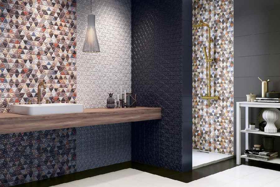 کاشی عقیق یزد؛ دیواری کفی سطح صیقلی 3 نوع براق ساده روشن Iran