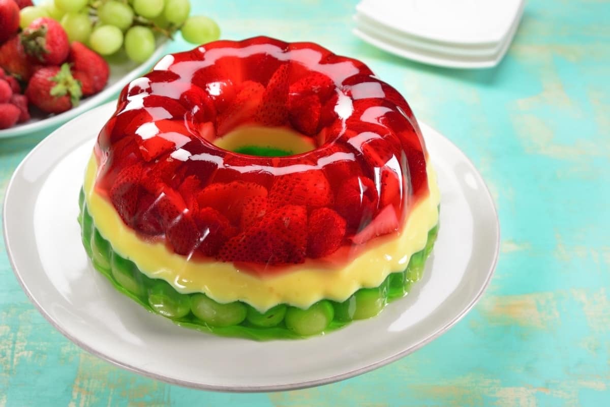 ژله شب یلدا (لرزانک) پاکتی نایلونی 3 طعم طالبی آلبالویی انار (100 500) گرمی