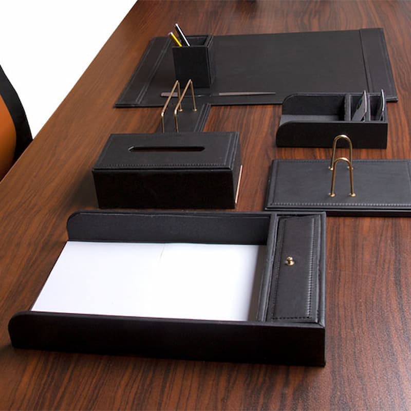 ست رومیزی اداری خاتم کاری؛ زرد قرمز زیبایی محیط کار tablecloth