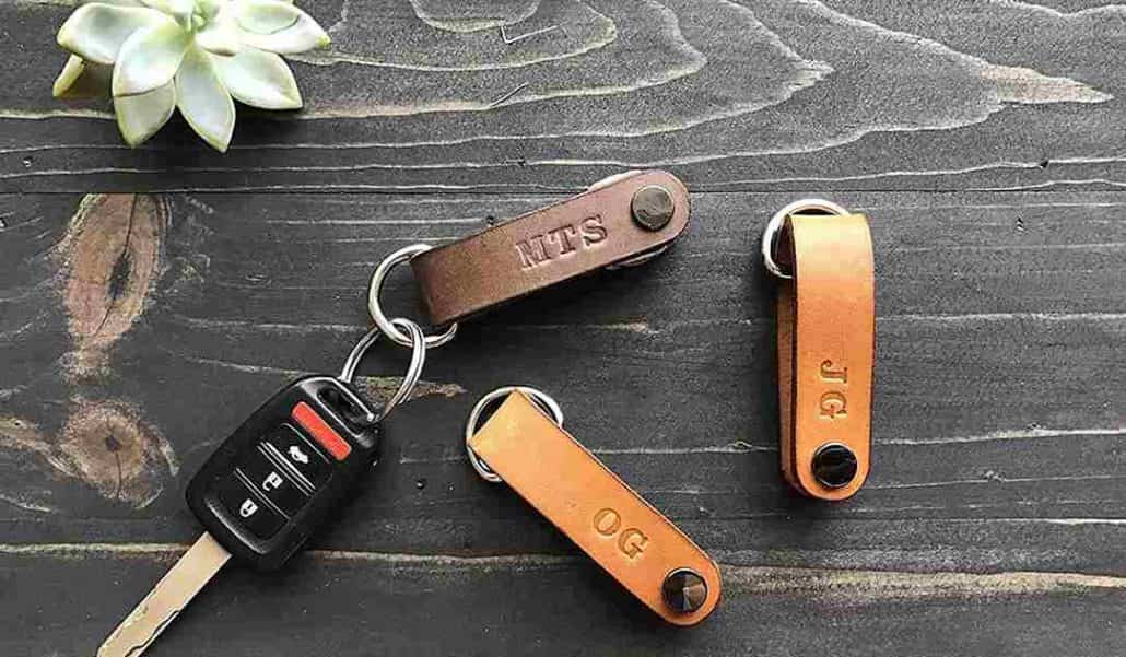 جاکلیدی چرم مارال؛ مدرن ساده قابل شستشو 2 رنگ قهوه ای روشن تیره leather