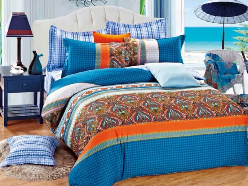 روتختی طرح سنتی؛ کتان ساتن نخ پنبه ملحفه تشک coverlet