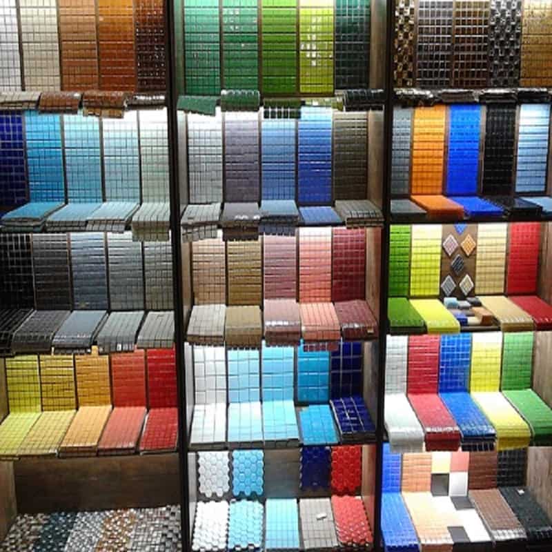 کاشی شکسته روی چوب؛ برجسته اشکال هندسی (15*15 30*30) سانتی متری