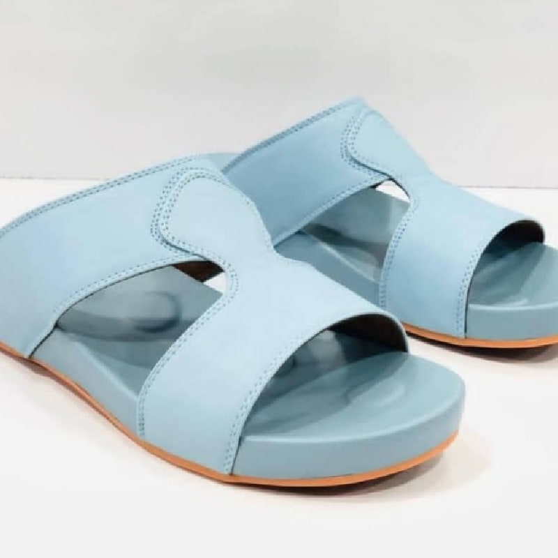 دمپایی پسرانه عربی؛ طبی مجلسی انگشتی جنس چرم مصنوعی زیره پیو