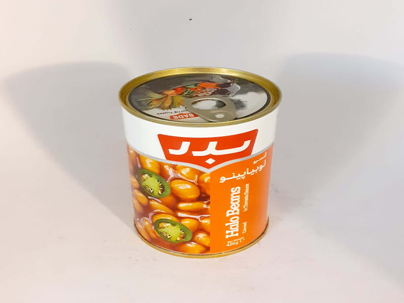 کنسرو لوبیا بدر؛ خوشمزه مقوی آهن فیبر کبد چرب Protein