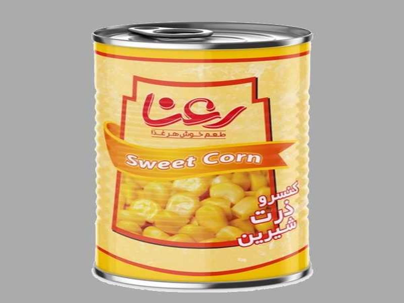 کنسرو ذرت شیرین رعنا؛ قوطی یکسان درشت طبیعی ارگانیک Handle