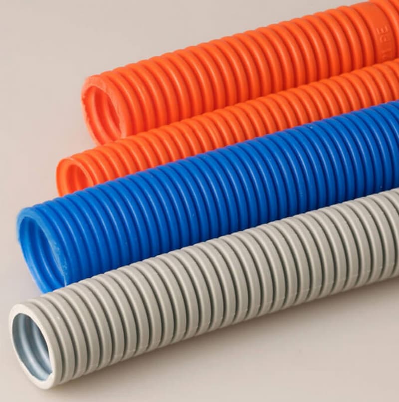 لوله خرطومی آبرسانی؛ لایه pvc  رنگ خاکستری Pipe