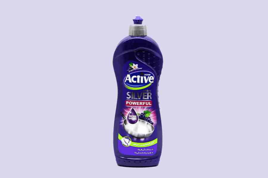 مایع ظرفشویی گلیسیرینه اکتیو؛ معطر چربی زدا آنتی باکتریال 1 لیتری Active