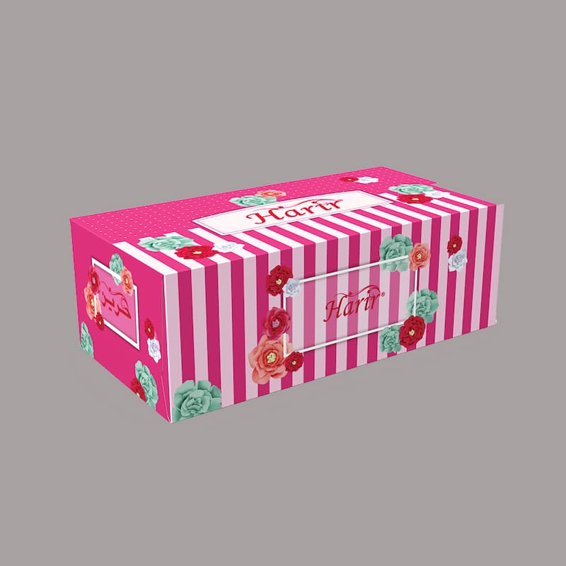 دستمال کاغذی حریر انار؛ دو لایه ضدحساسیت ضدرنگ صنعتی (200 300) برگ