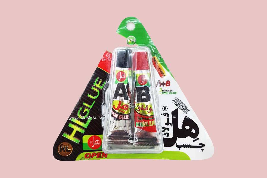 چسب هل؛ بسته بندی دوقلو (چوب آهن فولاد) سیلیکون