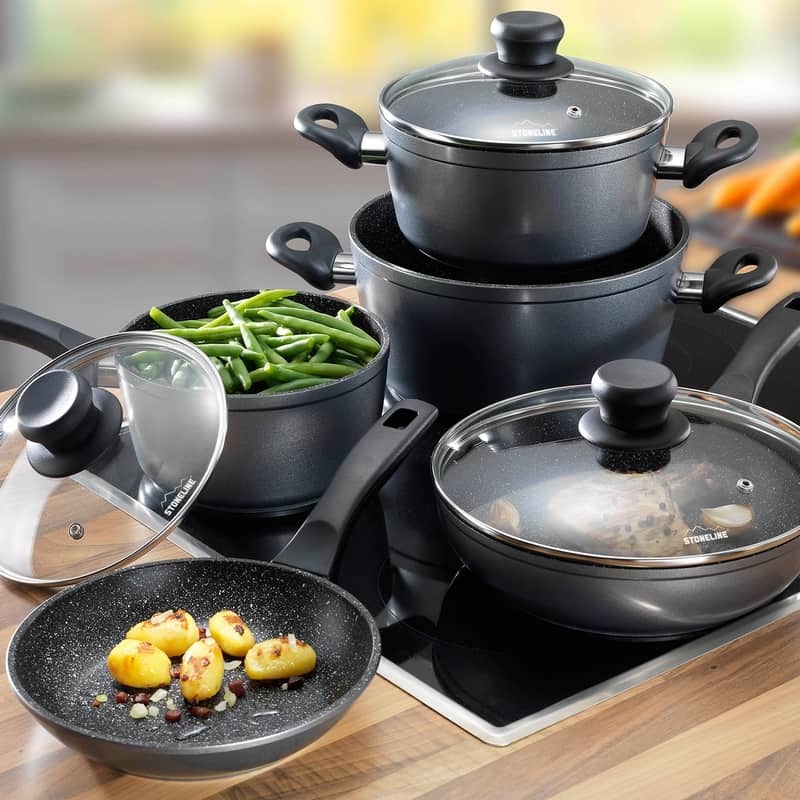 قابلمه گرانیتی وارمی؛ نچسب آلومینیوم درجه یک مدل (5 7) پارچه