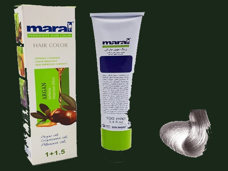 رنگ مو مارال عمده؛ مشکی خاکستری 300 گرمی دارای ویتامین