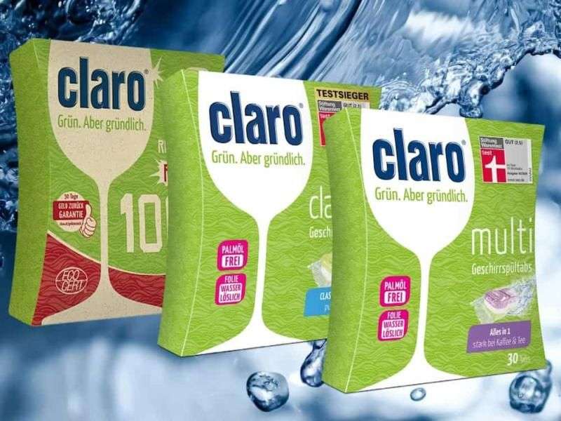 نمک ظرفشویی کلارو؛ قدرت لکه بری بالا دوام مقاومت ظروف Claro