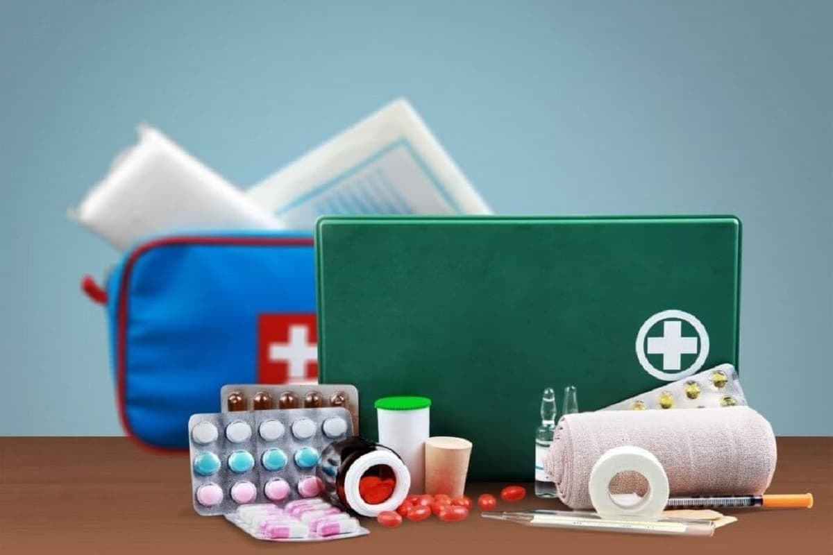 جعبه کمک های اولیه برای مغازه؛ بسته کوچک کیفی 2 جنس پلاستیکی پارچه ای