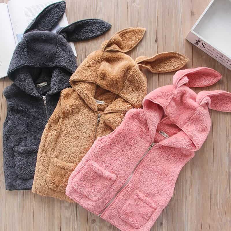 لباس هودی خرگوشی؛ دورس نخ پنبه کلاهدار جلو بسته Lakra