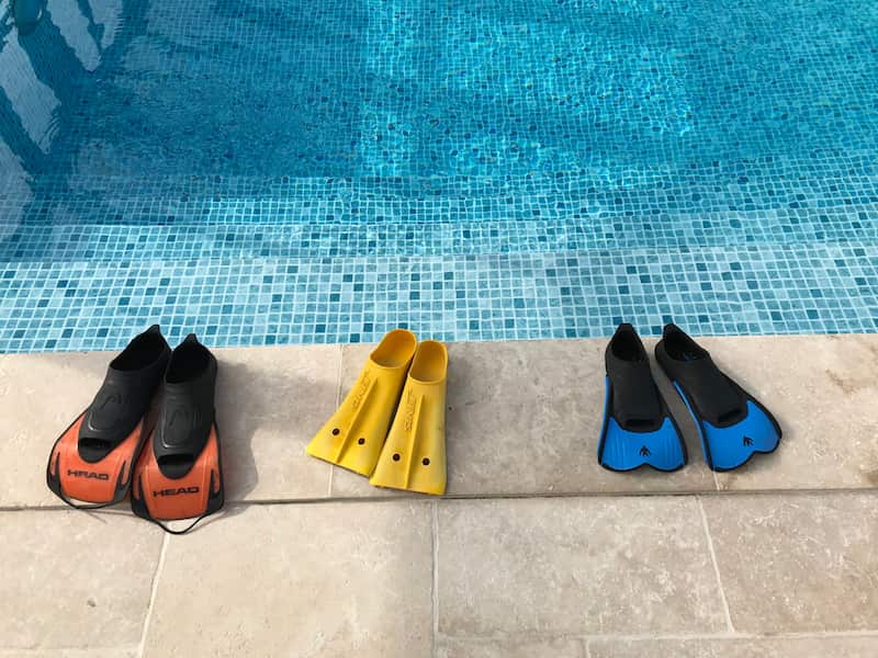 کفش غواصی پسرانه؛ پلاستیکی فیبری 3 مدل شکاف دار لاک پشتی تیغه ای