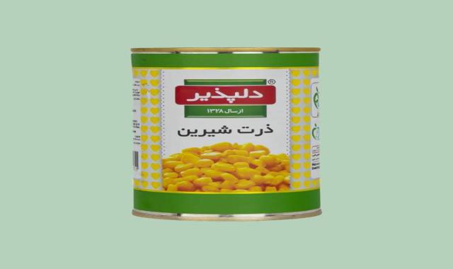 کنسرو ذرت شیرین دلپذیر؛ دانه درشت کلسیم سلامت دهان (قوطی شیشه ای پلاستیکی)