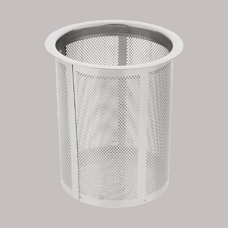 توری فلزی چای؛ استیل کوچک بزرگ 2 شکل استوانه ای ساده