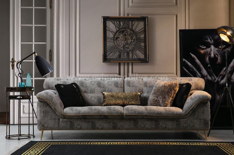 پارچه رومبلی جاسمین (روگیر) لاکچری قابل شستشو ابریشمی