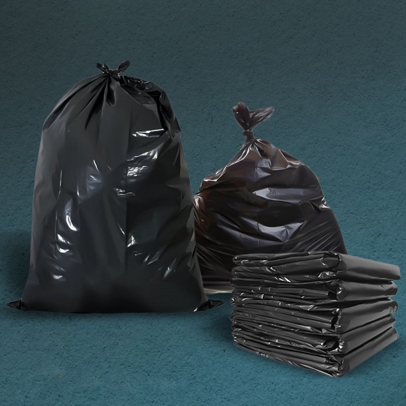 کیسه زباله کیلویی؛ خانگی درمانی 2 نوع بدون دسته رولی رنگ سیاه آبی