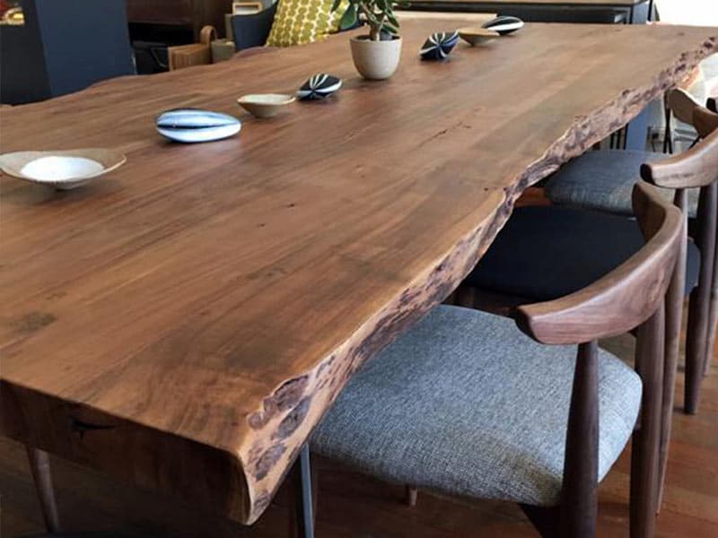 میز عسلی منبت کاری شده؛ مقاوم برابر سرما گرما تاشو چوب گردو Plantain