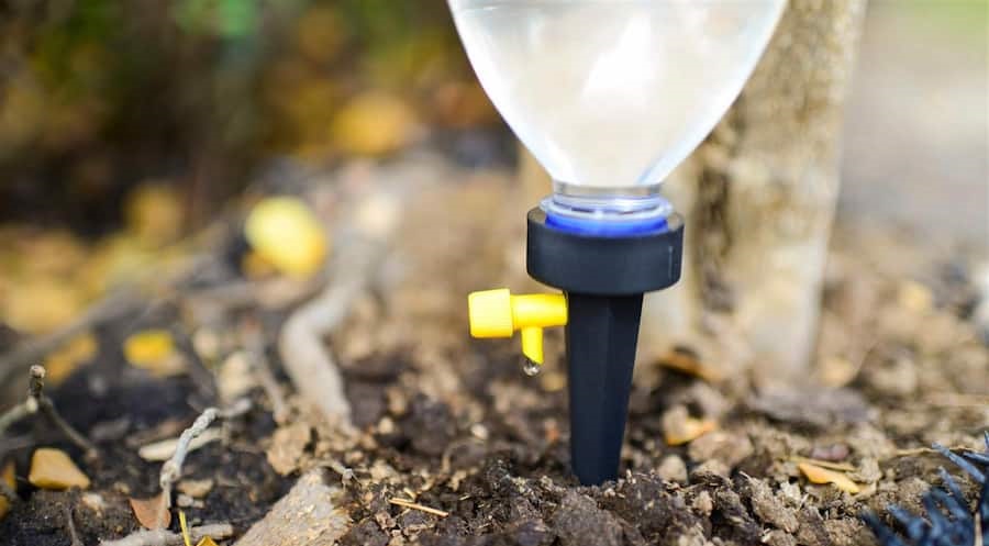 آبخوان پلاستیکی؛ مخروطی آبیاری گل 2 رنگ آبی سفید (7 10) سانتی متر