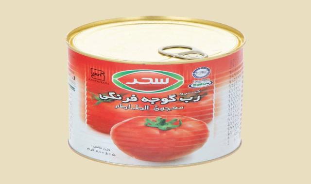 کنسرو رب گوجه فرنگی یک و یک؛ ارگانیک قوطی شیشه 2 رنگ (کدر تیره)