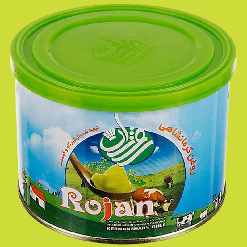 روغن حیوانی کرمانشاهی روژان؛ ماندگاری بالا دیر هضم مناسب پخت 800 گرمی