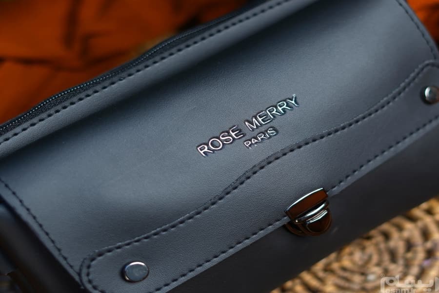 کیف مارک رز؛ قهوه ای مشکی چرمی برزنتی مخمل کتانی Rose