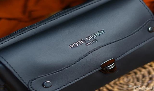 کیف مارک رز؛ قهوه ای مشکی چرمی برزنتی مخمل کتانی Rose