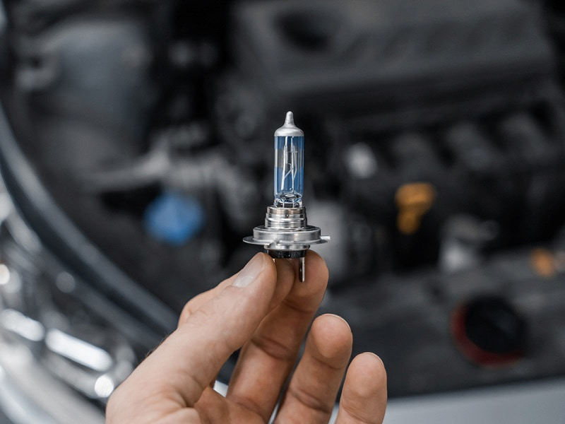 لامپ چراغ جلو تیبا صندوقدار؛ زرد سفید ال ای دی ریموتی (10 12) وات