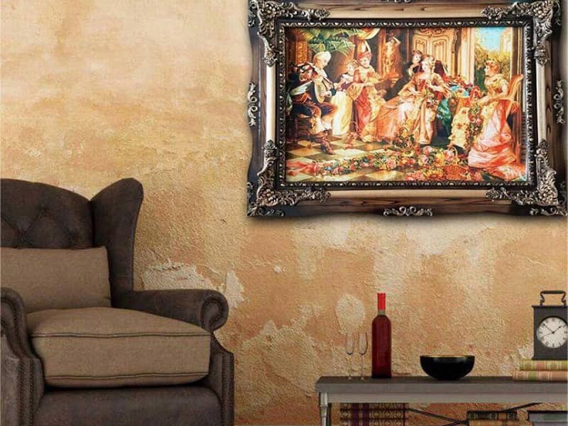 تابلو فرش چاپی ماشینی؛ ابریشمی اکریلیک 2 طرح قرآنی لیلی مجنون