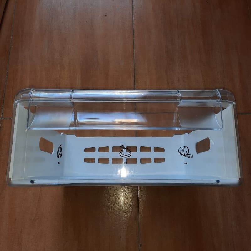 قطعات پلاستیکی فریزر پارس؛ سفید سیلور بیرونی درونی (کشو دستگیره)